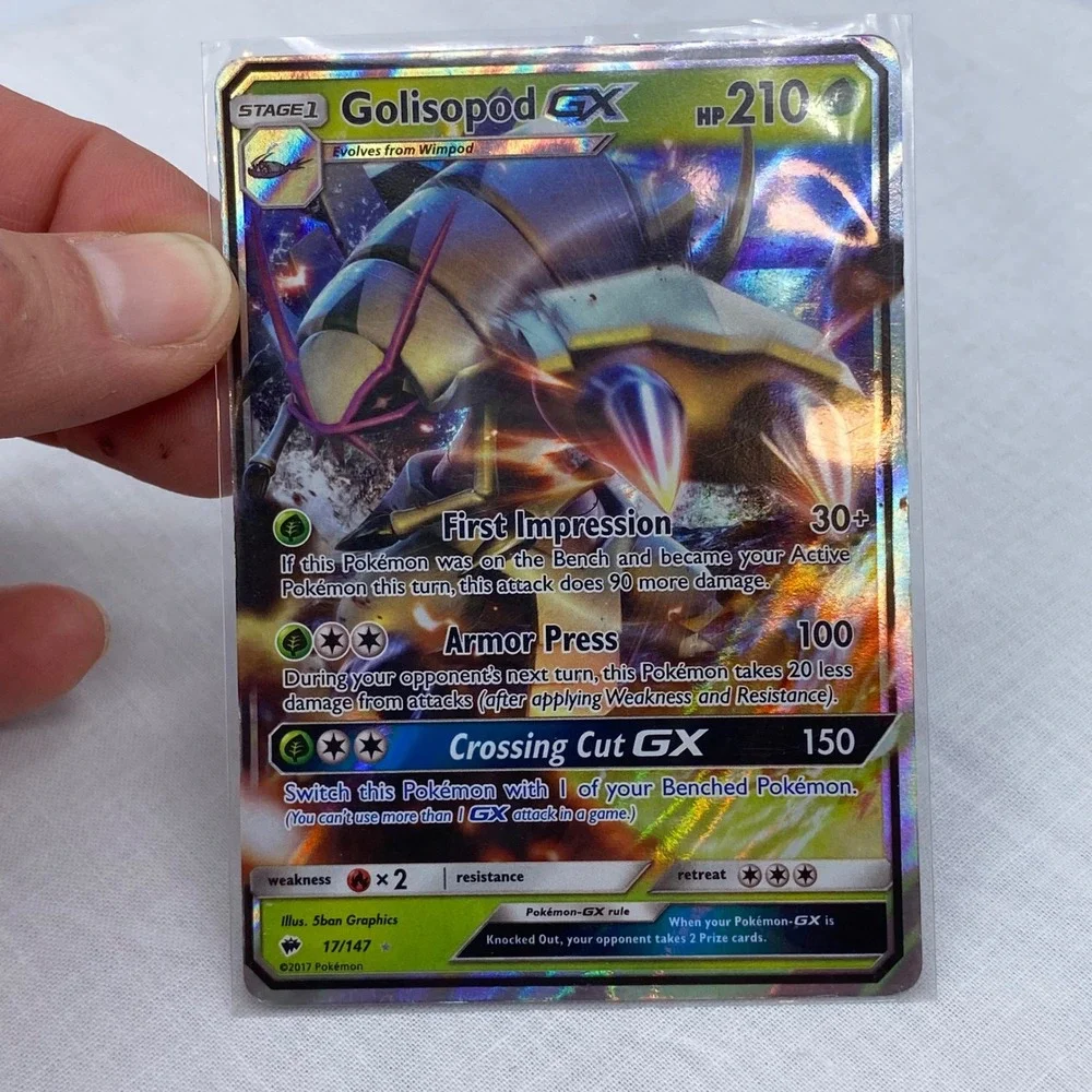 Golisopod GX 17/147 - Rare Burning Shadows Holo GX- Pokemon Card NM/M Game Trade